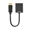UGREEN DisplayPort-uros VGA-naaras -sovitin, aktiivinen adapteri, Full HD 1080p, kullattu, musta