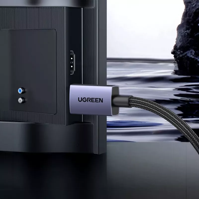 UGREEN DP118 DisplayPort 2.1 -kaapeli 2 m - harmaa