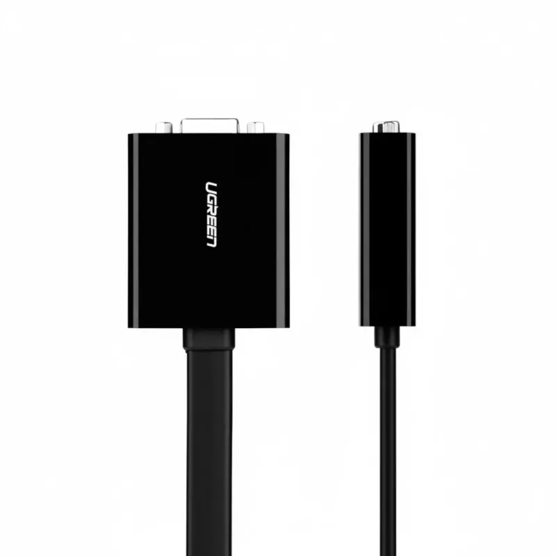 UGREEN DVI-D 24+1 - VGA aktiivinen videosovitin (uros - naaras) – musta