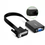 UGREEN DVI-D 24+1 - VGA aktiivinen videosovitin (uros - naaras) – musta