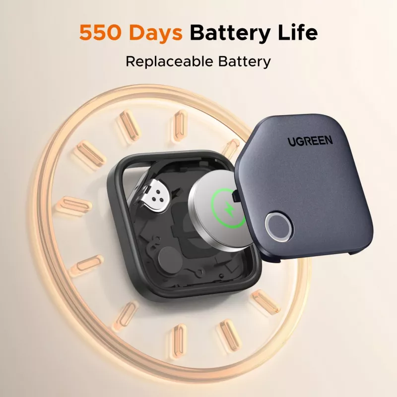 UGREEN FineTrack Bluetooth-paikannin CM829 Samsung SmartThings, musta