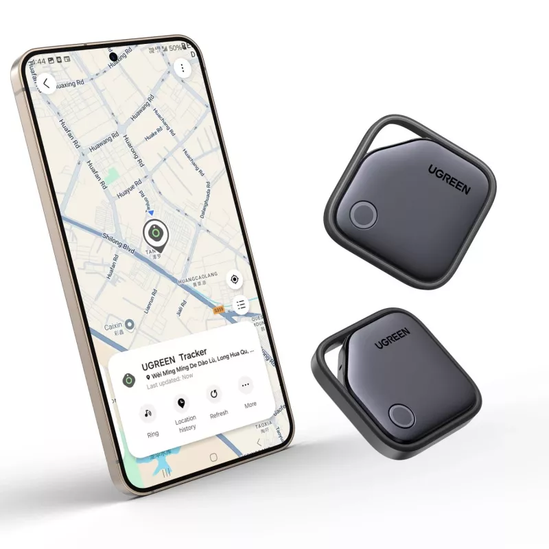 UGREEN FineTrack Bluetooth-paikannin CM829 Samsung SmartThings, musta