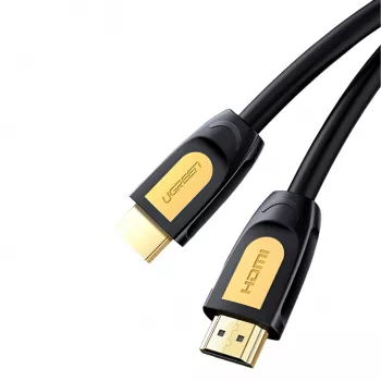 UGREEN HD101 HDMI 2.0 -kaapeli 4K 60Hz 1 m musta-keltainen