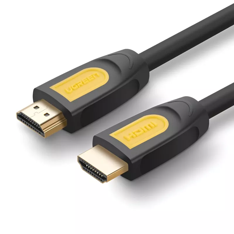 UGREEN HD101 HDMI 2.0 -kaapeli 4K 60Hz 2m musta-keltainen