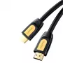UGREEN HD101 HDMI 2.0 -kaapeli 4K 60Hz 2m musta-keltainen