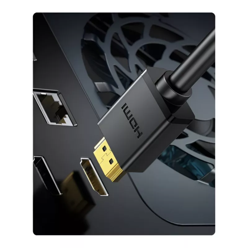 UGREEN HD106 HDMI-DVI-kaapeli, 2m, musta, 1080p, kullattu, kolminkertaisesti suojattu