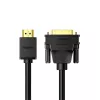 UGREEN HD106 HDMI-DVI-kaapeli, 2m, musta, 1080p, kullattu, kolminkertaisesti suojattu