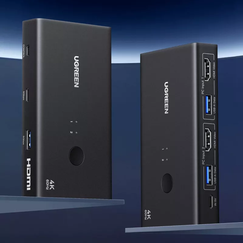 UGREEN HDMI 2.0 KVM-kytkin 2-in-1 out