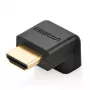 UGREEN HDMI-kulma-adapteri 90 astetta alas 4K 60Hz HD112 musta