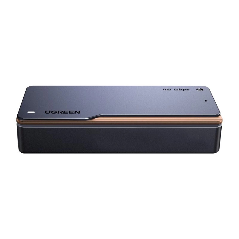 UGREEN M.2 NVMe SSD -kotelo D703 USB4 40Gbps työkaluton alumiini Space Grey