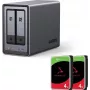 UGREEN NASync DXP2800 2-paikkainen NAS 8TB (2x Seagate IronWolf 4TB), Intel N100, 2.5GbE