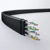 UGREEN NW102 Cat6 litteä Ethernet-verkkokaapeli 8m - musta