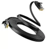 UGREEN NW102 Cat6 U/UTP litteä Ethernet-kaapeli 5m - musta