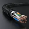 UGREEN NW150 Cat 7 Ethernet-verkkokaapeli 3 m - musta