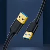 UGREEN US128 USB 3.0 A-uros - A-uros -kaapeli 2m musta