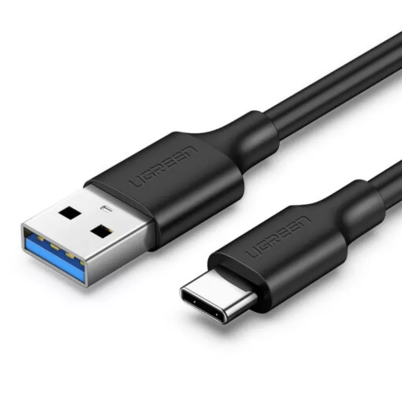 UGREEN US184 USB-A - USB-C 3.0 -kaapeli 1,5 m musta