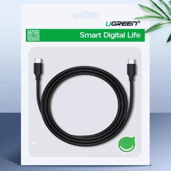 UGREEN US286 USB-C - USB-C-kaapeli 1 m musta - PD QC 3A 480Mbps