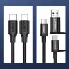 UGREEN US286 USB-C - USB-C-kaapeli 1 m musta - PD QC 3A 480Mbps