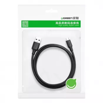 UGREEN US289 Micro USB / USB-A -kaapeli 0,25 m - musta
