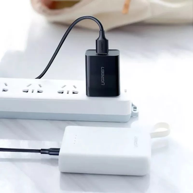 UGREEN US289 Micro USB / USB-A -kaapeli 0,25 m - musta