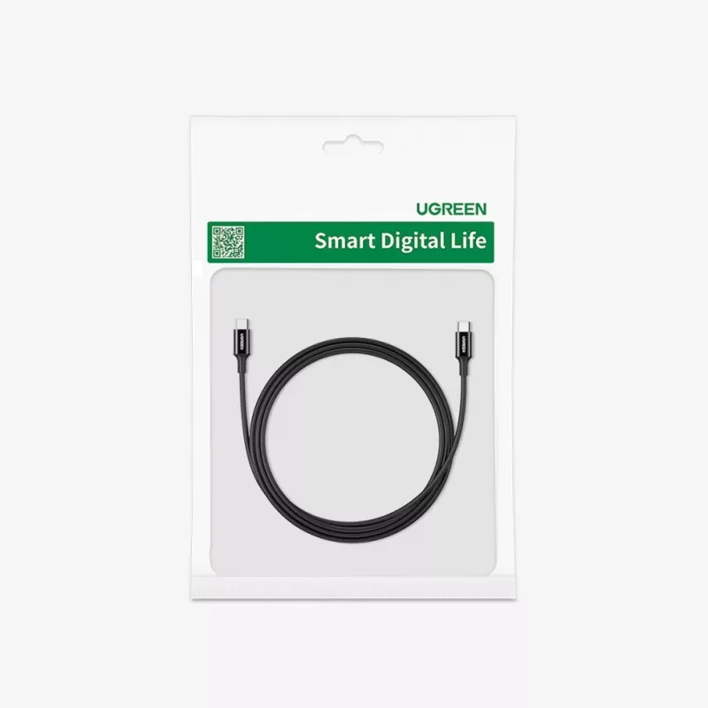 UGREEN US300 USB-C - USB-C -kaapeli 480Mbps 5A 1m musta