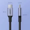 UGREEN US316 USB-C - USB-C kaapeli 100W 5A 480Mbps 1,5 m harmaa