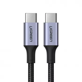 UGREEN US316 USB-C - USB-C kaapeli 100W 5A 480Mbps 1,5 m harmaa
