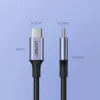 UGREEN US316 USB-C - USB-C -kaapeli 100W 5A 480Mbps 1 m musta