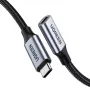 UGREEN US372 USB-C - USB-C -kaapeli 100W 5A 10Gbps 0,5 m harmaa