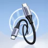 UGREEN US535 USB-C - USB-C PD -kaapeli 240W 5A 1m - harmaa