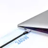 UGREEN US535 USB-C - USB-C PD -kaapeli 240W 5A 1m - harmaa