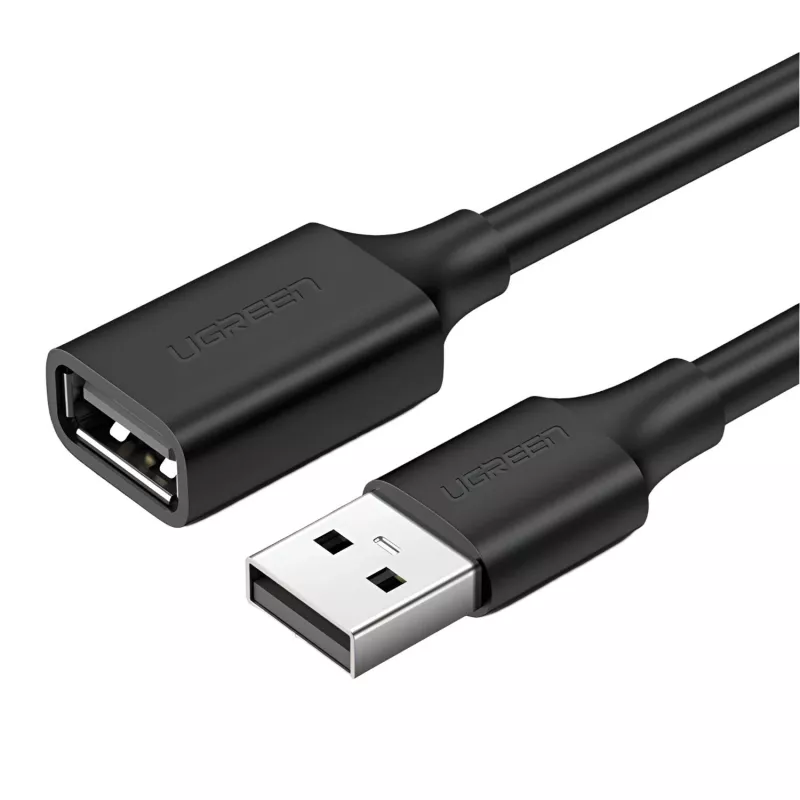 UGREEN USB 2.0 jatkokaapeli – A-uros A-naaras, 480Mbps tiedonsiirto – 2M