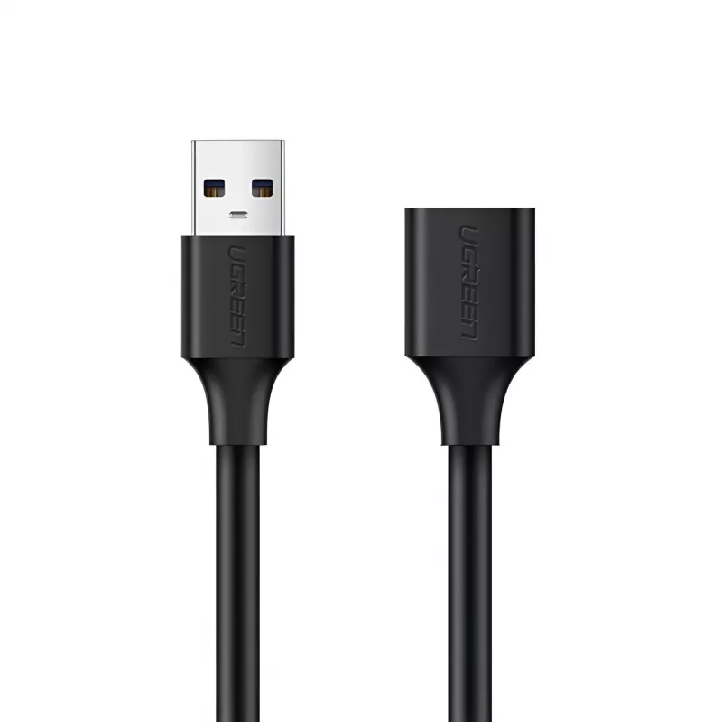 UGREEN USB 2.0 -jatkokaapeli – pistoke - liitäntä, 480Mbps tiedonsiirto, 1,5 m, musta