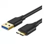 UGREEN USB 3.0 A - Micro B SuperSpeed -kaapeli 0,5 m musta