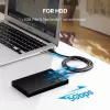 UGREEN USB-A-USB-C 3.0 -kaapeli 1m musta