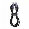 UGREEN USB-C - USB-C -latauskaapeli USB 2.0 240W PD 3.1, alumiinikotelo punottu, 2 m harmaa