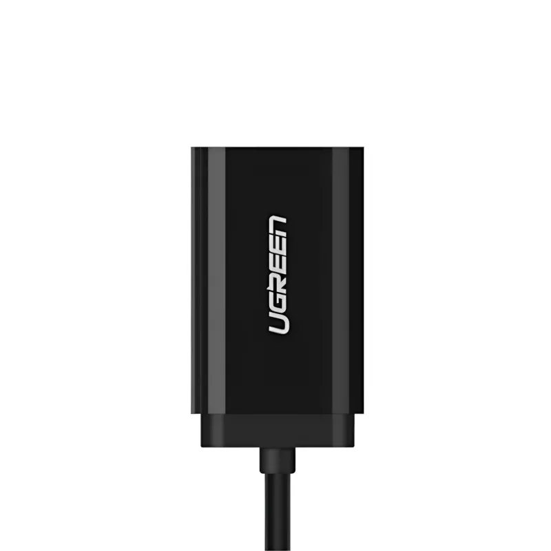 UGREEN USB 3,5 mm ulkoinen stereoäänisovitin - musta