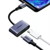 UGREEN USB Type-C kaksoisääni- ja lataussovitin (15W PD, 2-in-1-jakaja)