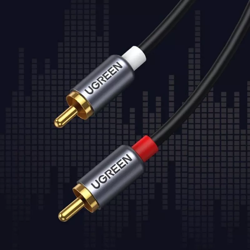UGREEN USB Type-C - 2RCA -audiokaapeli 1,5 m harmaa (20193 CM451)