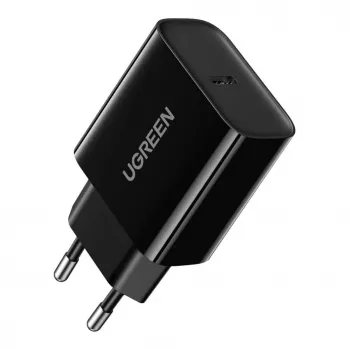 UGREEN USB-verkkolaturi Type-C 20W Power Delivery musta (10191)