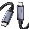 UGREEN USB4 USB-C - USB-C kaapeli 240W 40Gbps 16K@60Hz 80Gbps Thunderbolt 4 yhteensopiva 1m nylon punottu