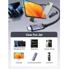 UGREEN USB4 USB-C - USB-C kaapeli 240W 40Gbps 16K@60Hz 80Gbps Thunderbolt 4 yhteensopiva 1m nylon punottu