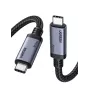 UGREEN USB4 USB-C - USB-C kaapeli 240W 40Gbps 16K@60Hz 80Gbps Thunderbolt 4 yhteensopiva 1m nylon punottu