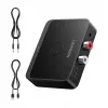 UGREEN 55545 Bluetooth 6.0 LDAC Hi-Res -äänivastaanotin 3,5 mm AUX- ja 2x RCA -lähdöllä, musta