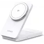UGREEN langaton laturi 2-in-1 20W Qi2 45057 iPhonelle ja AirPodsille valkoinen