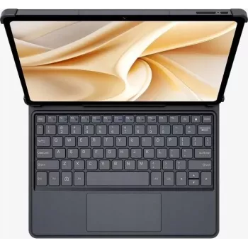 Ulefone Tab A11 Pro näppäimistökotelo kosketuslevyllä, QWERTY, Pogo-Pin, musta