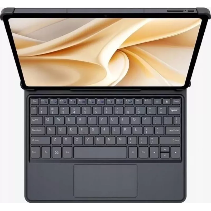 Ulefone Tab A11 Pro näppäimistökotelo kosketuslevyllä, QWERTY, Pogo-Pin, musta