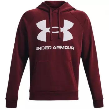 Under Armour miesten Rival Fleece Big Logo HD collegepaita Barn Red
