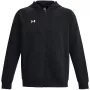 Under Armour Rival Fleece täysvetoketjullinen huppari miesten musta