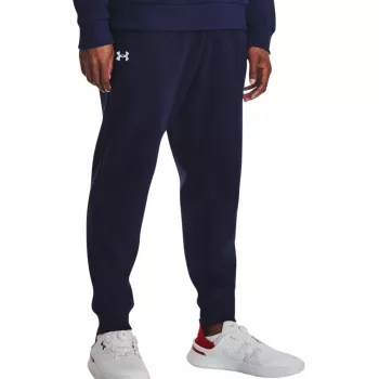 Under Armour miesten Rival Fleece verryttelyhousut Midnight Navy/valkoinen koko M
